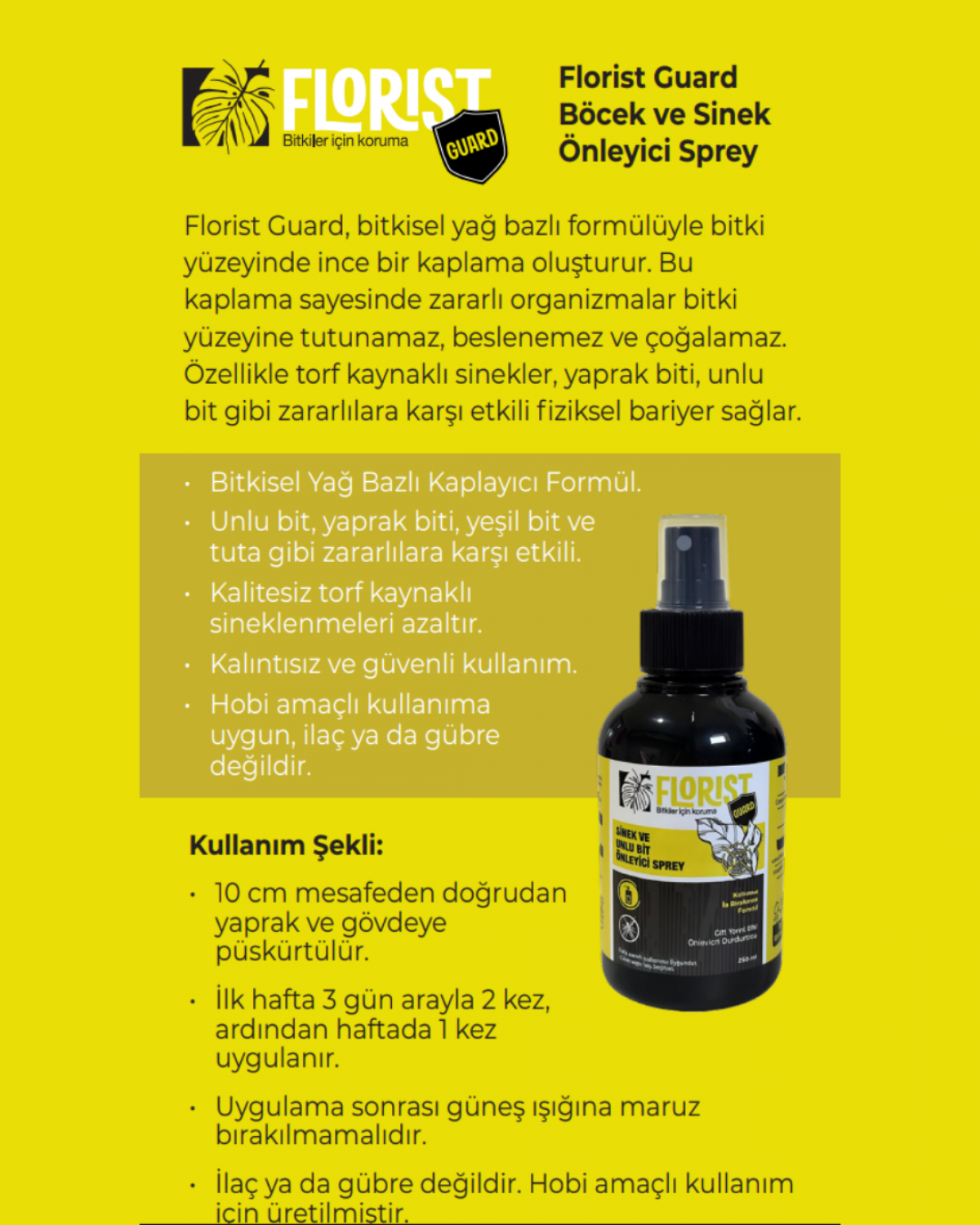 Florist Guard – Sinek & Unlu Bit Önleyici Sprey