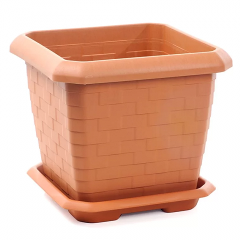 Hisar Kale Saksı 25,5 Litre - Kiremit Renk